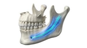 3D CT를 활용한 하악골과 신경관 분석 모습