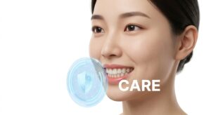 임플란트 시술 후 회복과 관리의 중요성을 상징하는 이미지